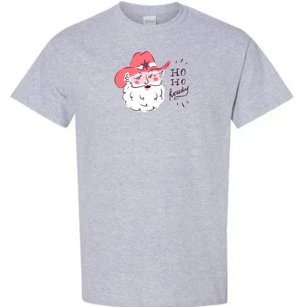 T-Shirt with Santa Graphic